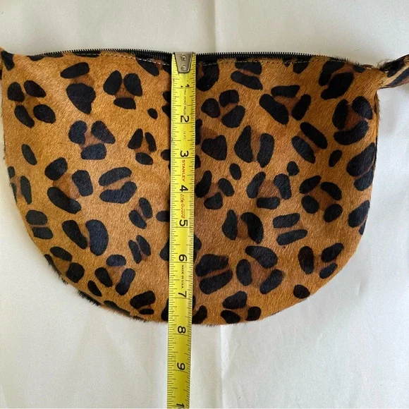 Unique Leopard Purse Evening Handbag Wood Handles Fortune Cookie David Jeffery